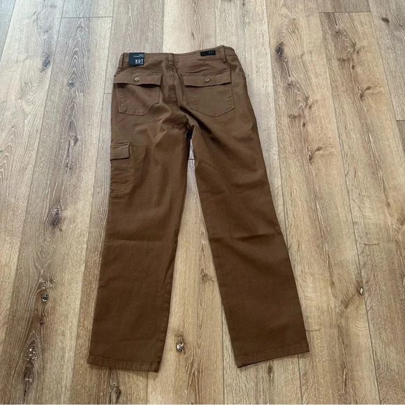 Kut From The Kloth Women's Brown Ankle Straight Leg Cargo Style Pants Size 0 NWT - Picture 8 of 8